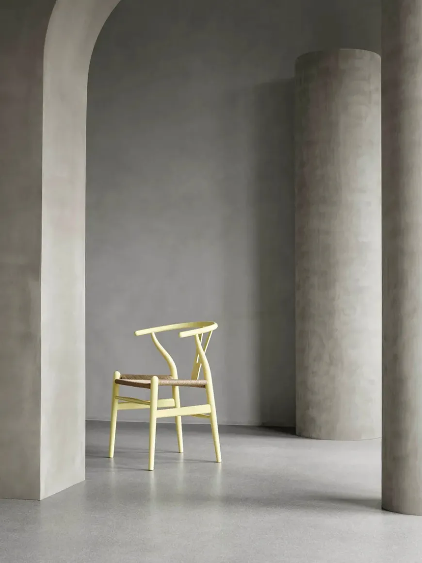 Y-stol CH24 Soft Silver Grey af Hans J. Wegner