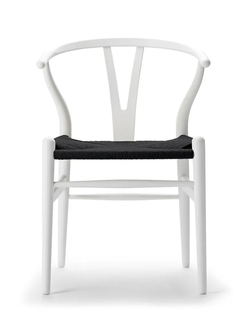 Y-stol CH24 Soft Terracotta med sort flet af Hans J. Wegner